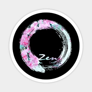 Zen with Pink Blossom Magnet
